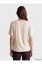 Original Oval Collar Patterned Women's T-Shirt - 4
