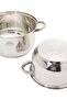 6-Piece Cookware Set - Durable Stainless Steel Induction Base Pots, Pans, Kitchen Utensils Set - 5