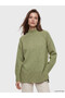 Seray New Season Half Turtleneck Oversize Women's Knitwear Tunic
