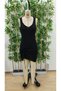    Women's Sleeveless Skirt Gather Detail Knitwear Dress - 6