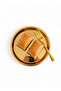 Stainless Steel 6-Piece Snack and Dessert Presentation Plate 12 cm - 2