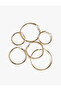 Set of 3 Steel Hoop Earrings - 2
