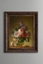 Floral Still Life - Vintage Patterned Painting - Thick Model