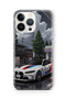 iPhone 16 Pro Compatible Bmw Patterned Transparent Phone Case