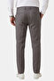 Anthracite Slim Fit Lycra Linen Textured Elastic Waist Drawstring Summer Men's Trousers 2603001 - 4