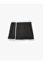 Relax Fit Interlock High Waist Ribbed Mini Sports Shorts Skirt - 3