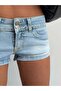 Women's Low Waist Mini Denim Shorts Jeans Shorts with Back Flap Pockets
