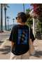 Women's Oversize Printed 100% Cotton T-Shirt - 2