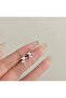 Silver Color Polar Star Design Tarnish Resistant Antiallergic Steel Earring - 3