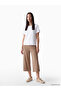 Two Mt Shop Quality Lcwaikiki Basic Brown Diving Fabric Plain Standard & Regular Women's Capri