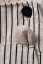 Baby Boy Hat and Salopet Set Striped Cotton Linen Teddy Bear Pocket 2-Piece Set 6-24 Months - 3