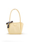 Yellow Shk330 Soft Leather Look, Zippered, Single Compartment, Scarf Gift, Hand, Arm and Shoulder Bag