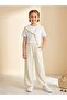 Girls' Suit with Sleeve Ties and Double Soft Combed Cotton Fabric - 2