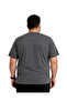 Men's Large Size Anthracite Crew Neck Short Sleeve Avator T-Shirt 3Xl-4Xl-5Xl-6Xl - 3