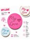 My Love Written Sugar Paste Mold |   Lover Themed Cookie Stamp |   Fondant, Marzipan, and Cake Decorating Mold 3D Printing - 2