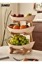 3 Tier Fruit Basket Kitchen Fruit Bowl Long Lasting Elegant Fruit Storage Bowls Luxury Serving Snack Table Plates