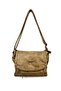 Viatox Vs 007 Women's Multi-Pocket Faux Leather Shoulder Bag with Flap Beige