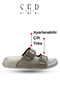 Double Buckle Women's Slippers - Comfortable and Flexible Sole with Adjustable Straps Women's Slippers Silver - 3
