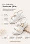 Double Buckle Women's Sandals Orthopedic High-Sole Daily Comfortable Anatomical Summer Sandals