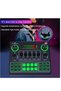 Sound Card V9, Live Broadcast Sound Card, External Stereo Audio Mixer Broadcast Metal Frosted Body Easy Operation - 2