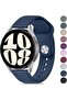Navy Blue Silicone Sport Strap for Samsung Galaxy Watch 6 (40mm/44mm) & Galaxy Watch 6 Classic (43mm/47mm) - 20mm Replacement Band
