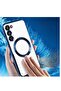 Magnetic Clear Case for Samsung Galaxy S23 Plus with Camera Lens Protector Magsafe Compatible