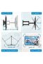 Lcd, Led Tv Wall Bracket For 36 Inch To 55 180 Degree Rotation And 15 + Tilt View, Swivel Articulating, Full Motion Mount - 2