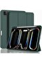 2024 iPad Pro 13 Inch Smart Case – Green with Pencil Holder, Touch ID Compatibility, and Auto Wake/Sleep Function