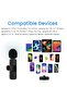 Wireless Lavalier Microphone for iPhone 7 8 X XR XS 11 12 13 14 Max Pro SE - 2.4GHz Plug&Play Lapel Mic - 5