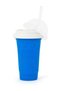 Travel Portable Double Layer Silica Cup Pinch Cup Hot Summer Cooler Smoothie Silicon Cup Pinch into Ice Children's Adult Slushy Ice Cup - 5