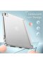 Silver Slim Smart Cover Case for iPad Pro 13-Inch M4 (2024) - Hard Back Shell with Stand, Auto Wake/Sleep Function - 4