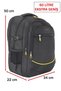 Large Size Travel Daily Backpack 60 Liters 17.3 Inch Shock Absorbing Protection Waterproof Fabric Dada 09 Black