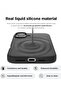 Black Liquid Silicone Case for iPhone 16 Plus – Slim Shockproof Full Body Protection with Soft Microfiber Lining - 2
