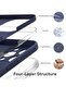 iPhone 15 Pro Max 6.7” Case – Midnight Blue, Silky-Soft Liquid Silicone with Shockproof Rubber, Includes Screen Protector - 5