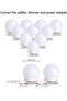 Hollywood Style LED Vanity Mirror Lights Kit with 10 Dimmable Light Bulbs For Makeup Dressing Table and Power Supply Plug in Lighting Fixture strip Vanity Mirror Light White - 5
