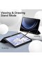 Case for Samsung Galaxy Tab S9 FE 10.9-Inch – Soft TPU Tri-Fold Stand Protective Cover with S Pen Holder, S Pen Charging Support, Auto Wake/Sleep (Black) - 6