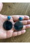 Retro Style Blue Resin Earrings - 2
