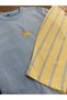 Children's Unisex Banana T-Shirt + Striped Summer Pants Set - 5