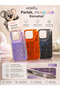 Compatible with iPhone 16 Pro Max - Horse Aurora Hologram Colorful Shiny Sides Soft Silicone Case - 2