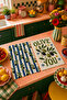 Olive You Olive Branch Blue Striped Mediterranean Patterned Decorative Retro 2-Piece Kitchen Towel Set 35X55