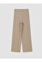 Lcw Everyday Ecru Elastic Waist Striped Women's Trousers - 6