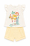 100% Cotton Baby Girl Shorts Set 372276 - 2