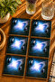 Planets Modern Design Set of 6 Coasters - Uv Printing Mdf - 10X10 cm