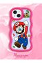 iPhone 14 Compatible Case Camera Protector Red Silicone Couple Phone Case Mario Pattern - 2