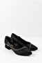 Stone Striped Short Heeled Casual Women's Classic Shoes 3 cm - 5
