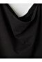 Black Boat Neck Plus Size Gathered Blouse - 7