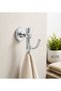 Chrome Robe Hanger Chrome Hanger Brass Premium Stainless Bathroom Hanger - 2