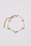 Minimal Pearl Detailed Gold Color Steel Women's Bracelet - 2