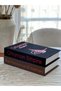 Fabric Decorative Book Box Set of 2 - O & Dal - Hidden Storage Box - Book-Looking Decor - 5