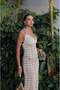 Ecru Mussel Pearl Detailed Strap Dress - 8